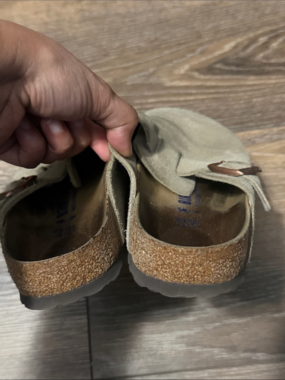 Birkenstock Boston Clogs: Taupe - Picture 6 of 7